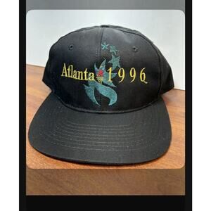 Vintage 1996 Atlanta Olympics Snapback Black Hat